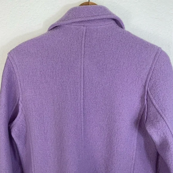 J. Crew Elegant Purple Wool Coat - Picture 10 of 10